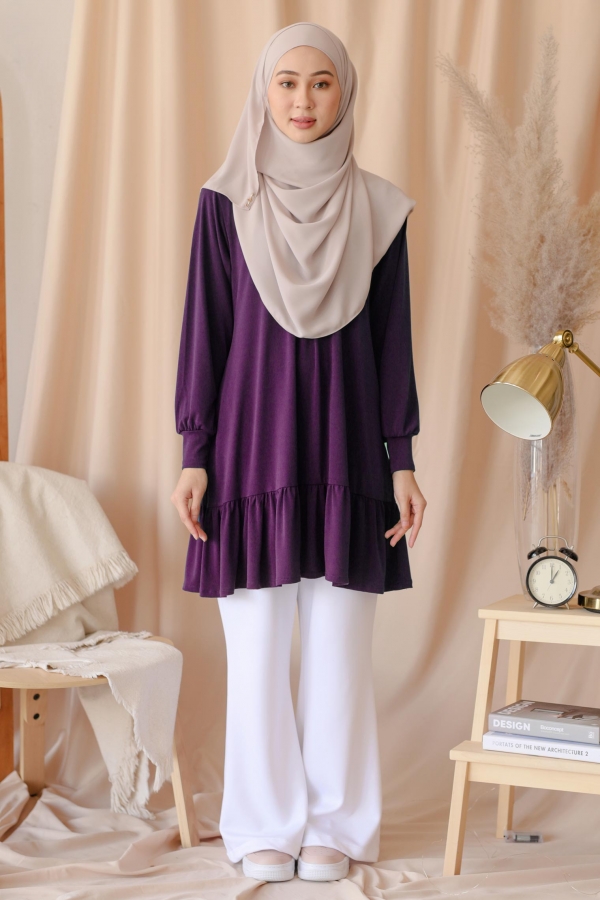 Maryam Blouse - Eggplant